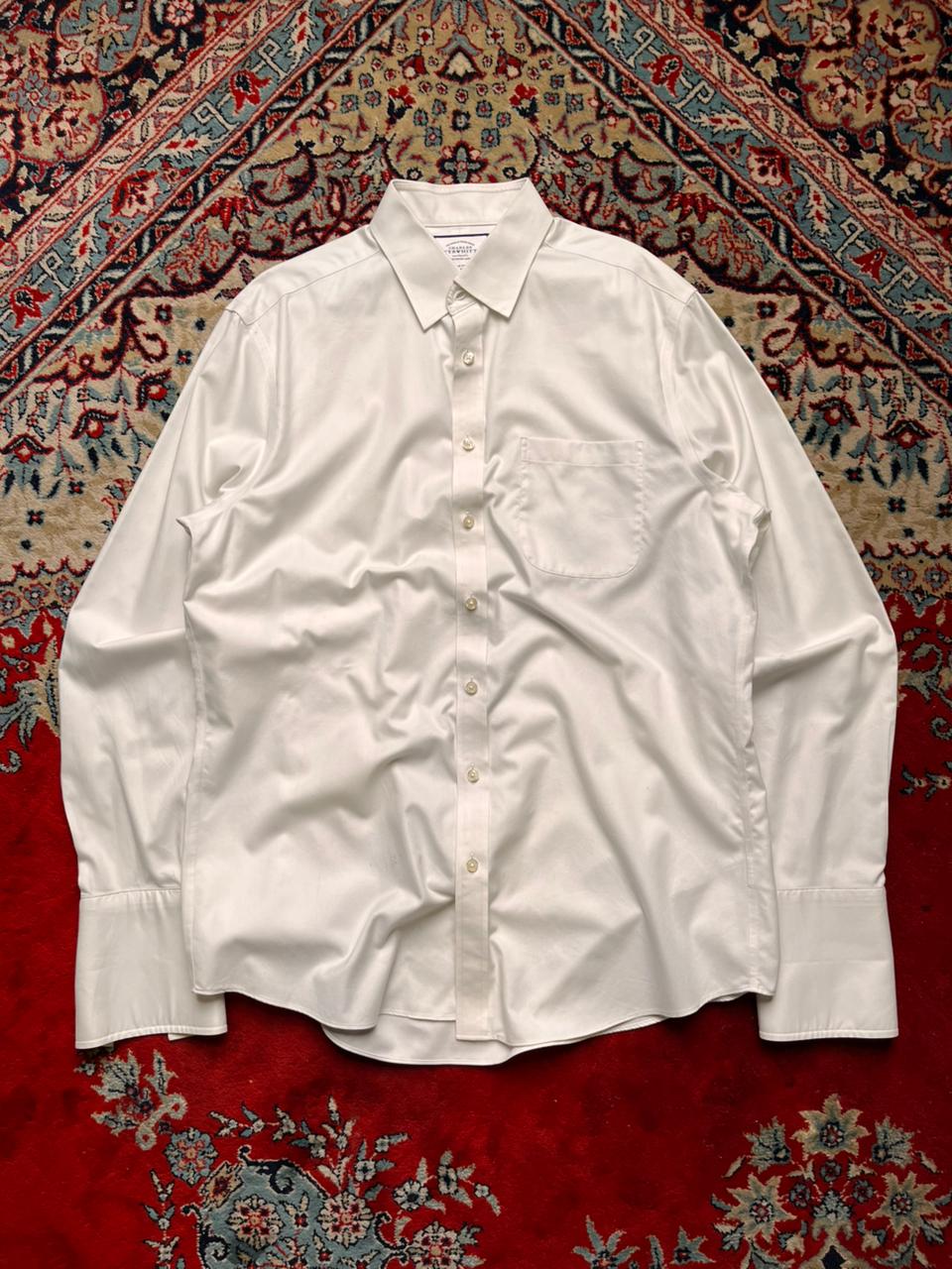 CHARLES TYRWHITT Slim Fit White BUTTON DOWN SHIRT