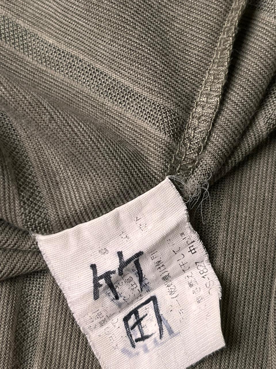 VINTAGE GOOSE PLAYER Sage Green BREATHABLE MESH Striped Polo