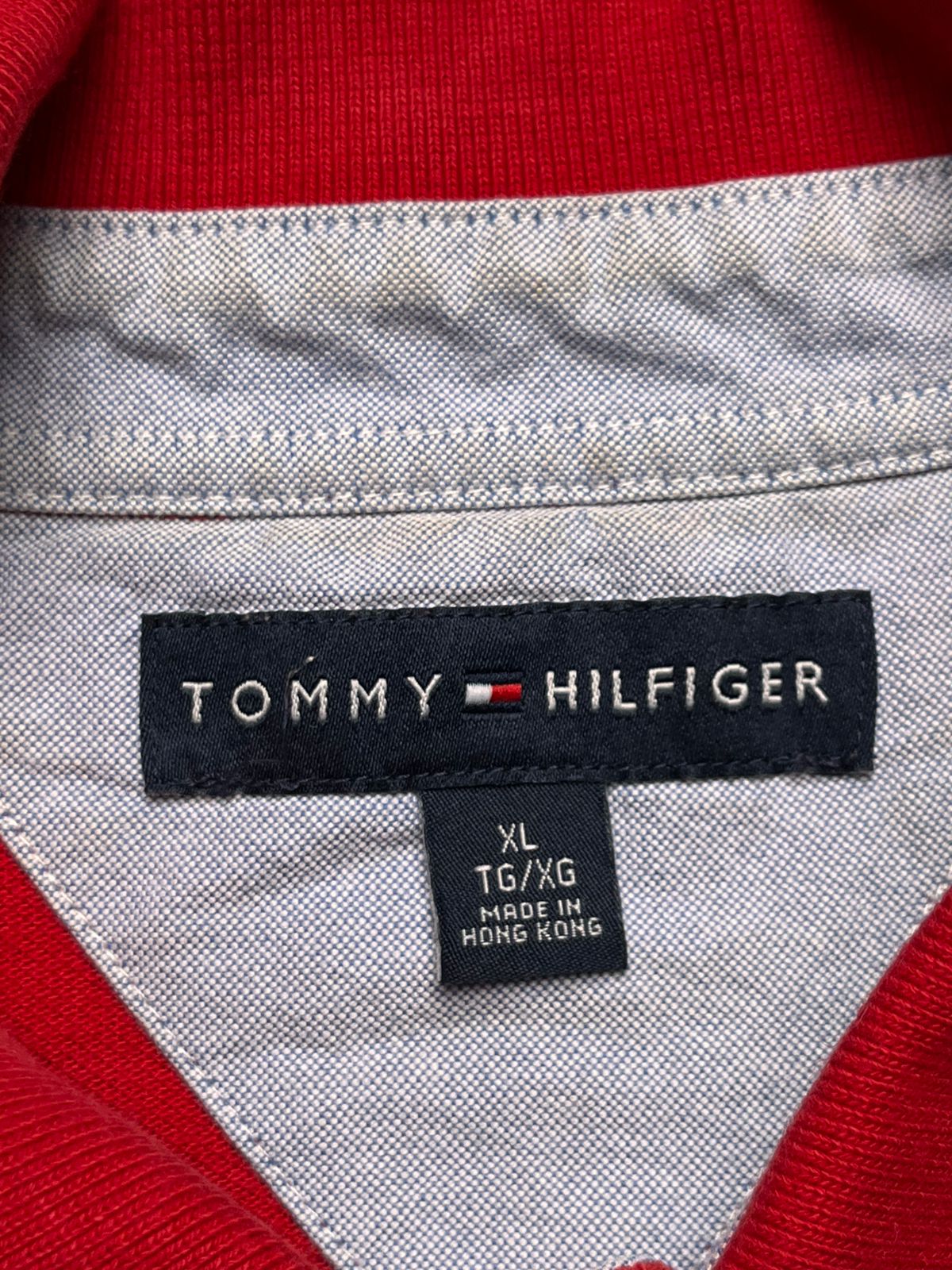 Tommy Hilfiger Solid Red Classic Fit POLO TEE