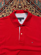 Tommy Hilfiger Solid Red Classic Fit POLO TEE