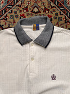Teen City Collection White Textured KNITTED Polo TEE