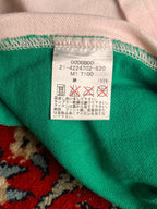 TOMMY HILFIGER Pink Green Spellout Logo Polo TEE