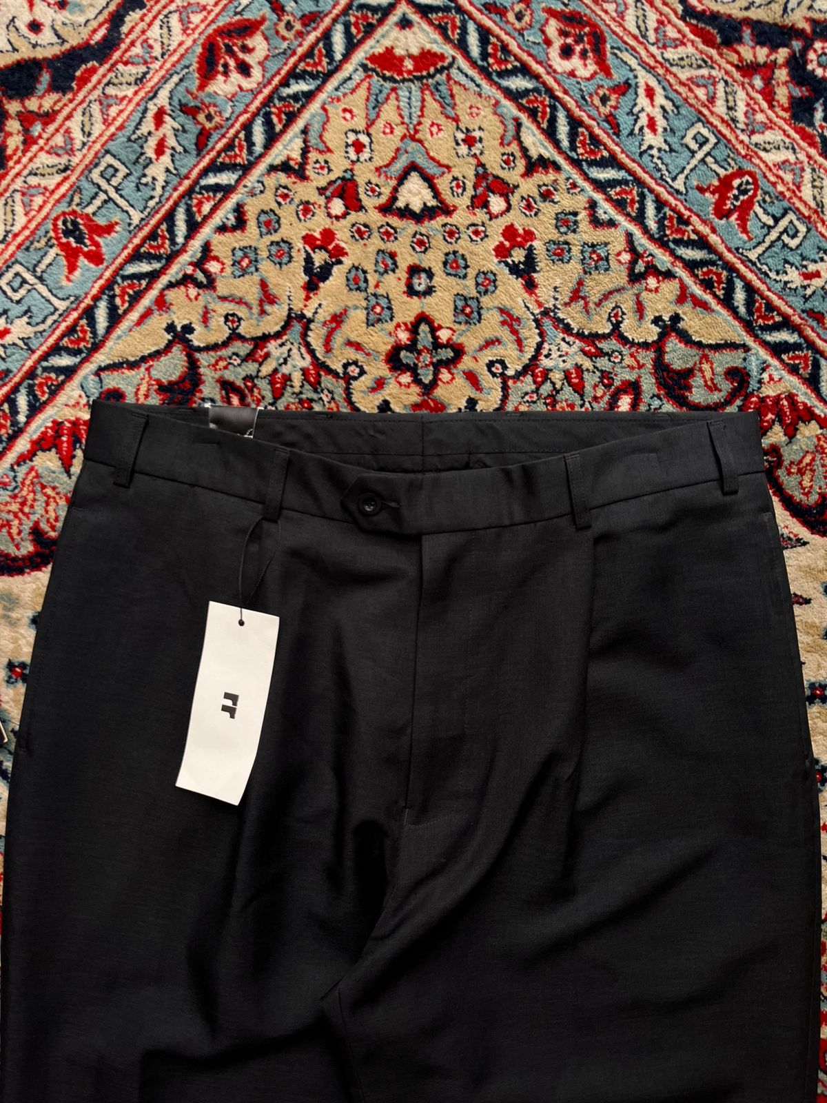 Cedarwood State Black Pleated Smart Tailored Dress Pants - 34
