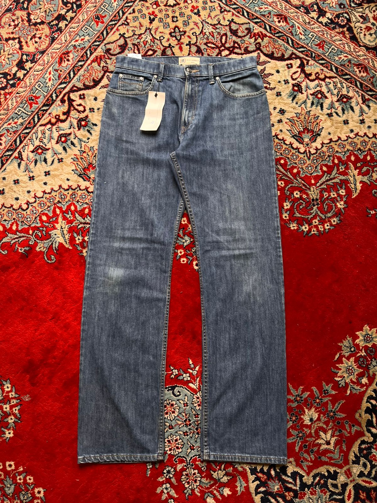 MARKS & SPENCER BLUE HARBOUR STRAIGHT FIT DENIM JEANS - 32