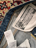 LEVIS 501 ORIGINAL STRAIGHT FIT DARK WASH DENIM JEANS - 34