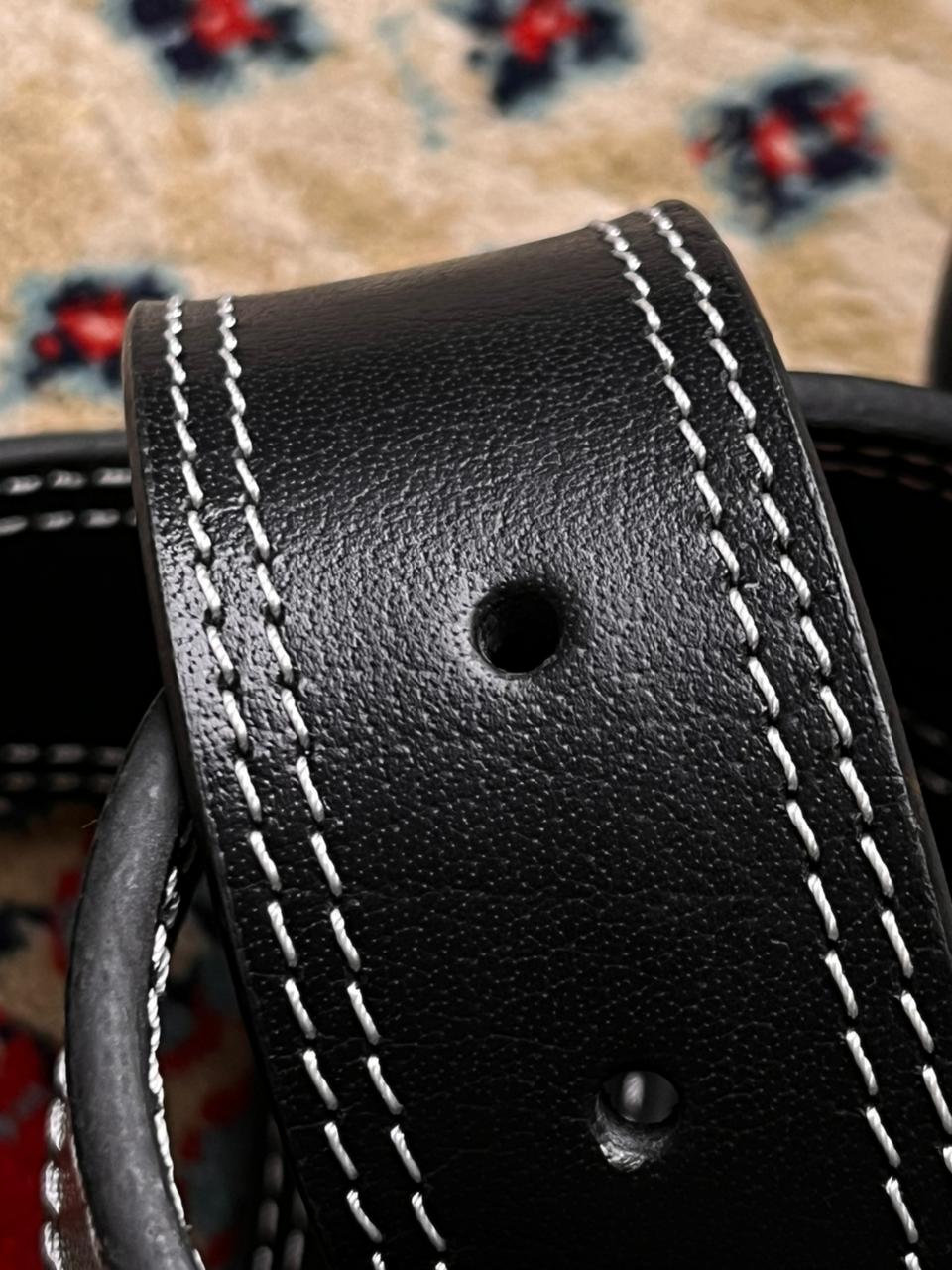Black Leather Belt with LEVI’S 501 Vintage Buckle