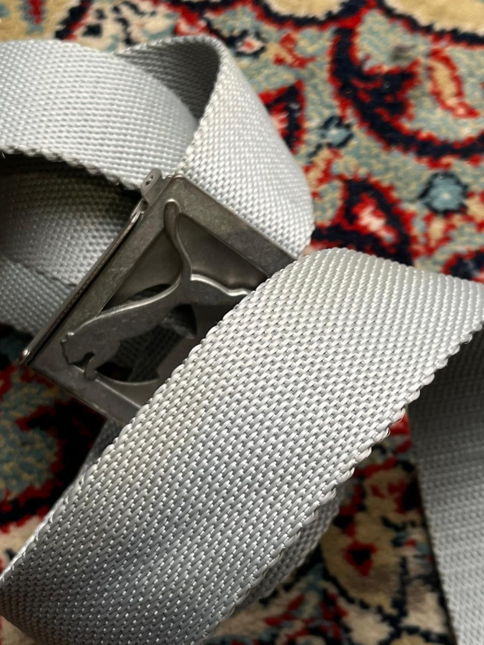Puma Grey Webbing Golf Belt
