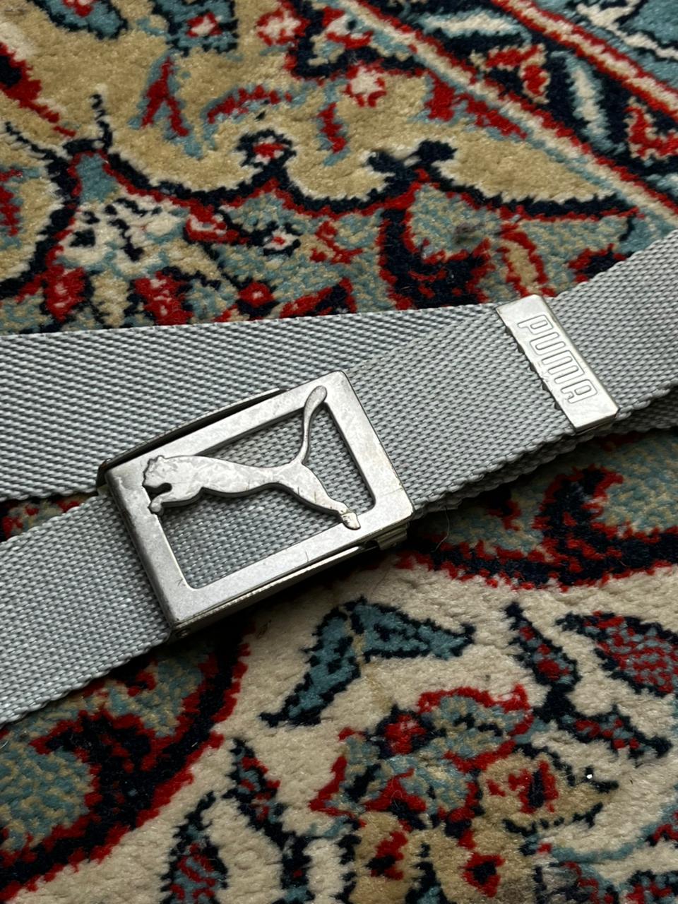 Puma Grey Webbing Golf Belt