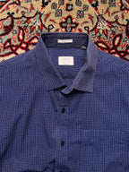 ARROW USA 1851 Blue Grid Slim Fit BUTTON DOWN SHIRT