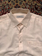VALENTINO CHRISTY Paris Cream Herringbone BUTTON DOWN SHIRT