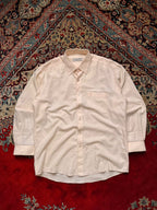 VALENTINO CHRISTY Paris Cream Herringbone BUTTON DOWN SHIRT