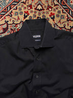 CAFÉ COTON Exclusive Black Cotton BUTTON DOWN SHIRT