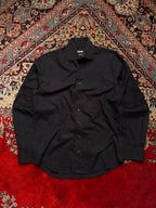 CAFÉ COTON Exclusive Black Cotton BUTTON DOWN SHIRT