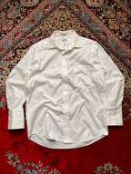 EAGLE Shirtmakers Cotton 80s Two Ply Pinpoint White BUTTON DOWN SHIRT