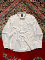Burton Menswear London White Cotton Slim Fit BUTTON DOWN SHIRT