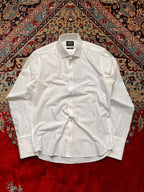 Moss London White Extra Slim Fit Cotton Blend BUTTON DOWN SHIRT
