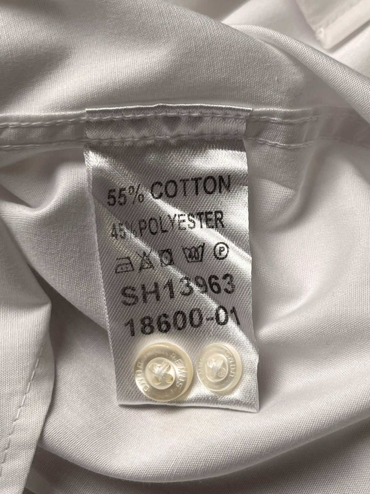 Remus Uomo White Slim Fit Cotton BUTTON DOWN SHIRT