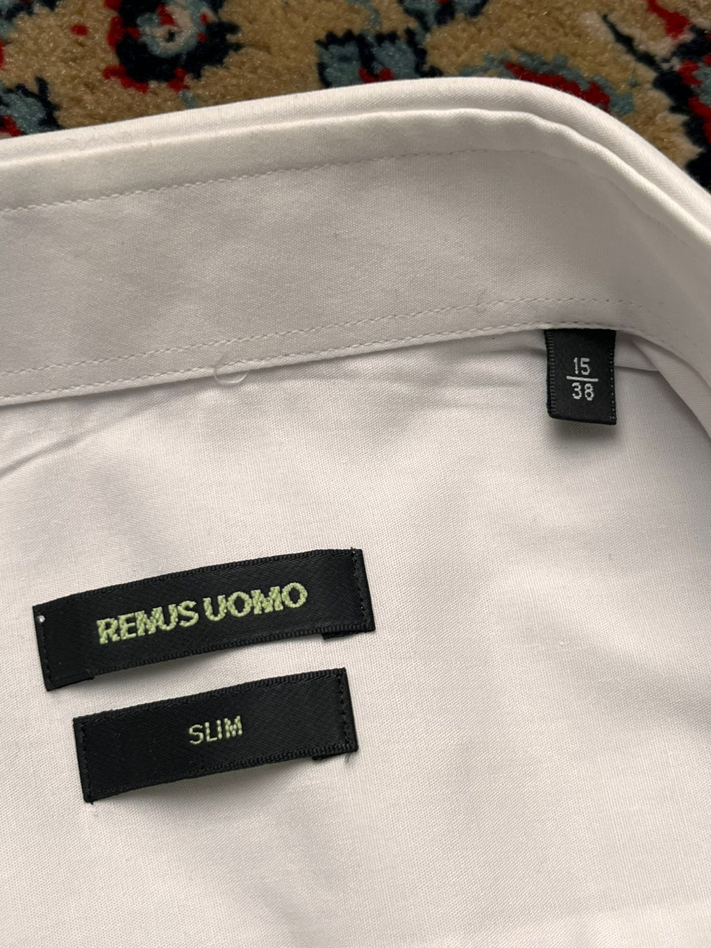 Remus Uomo White Slim Fit Cotton BUTTON DOWN SHIRT
