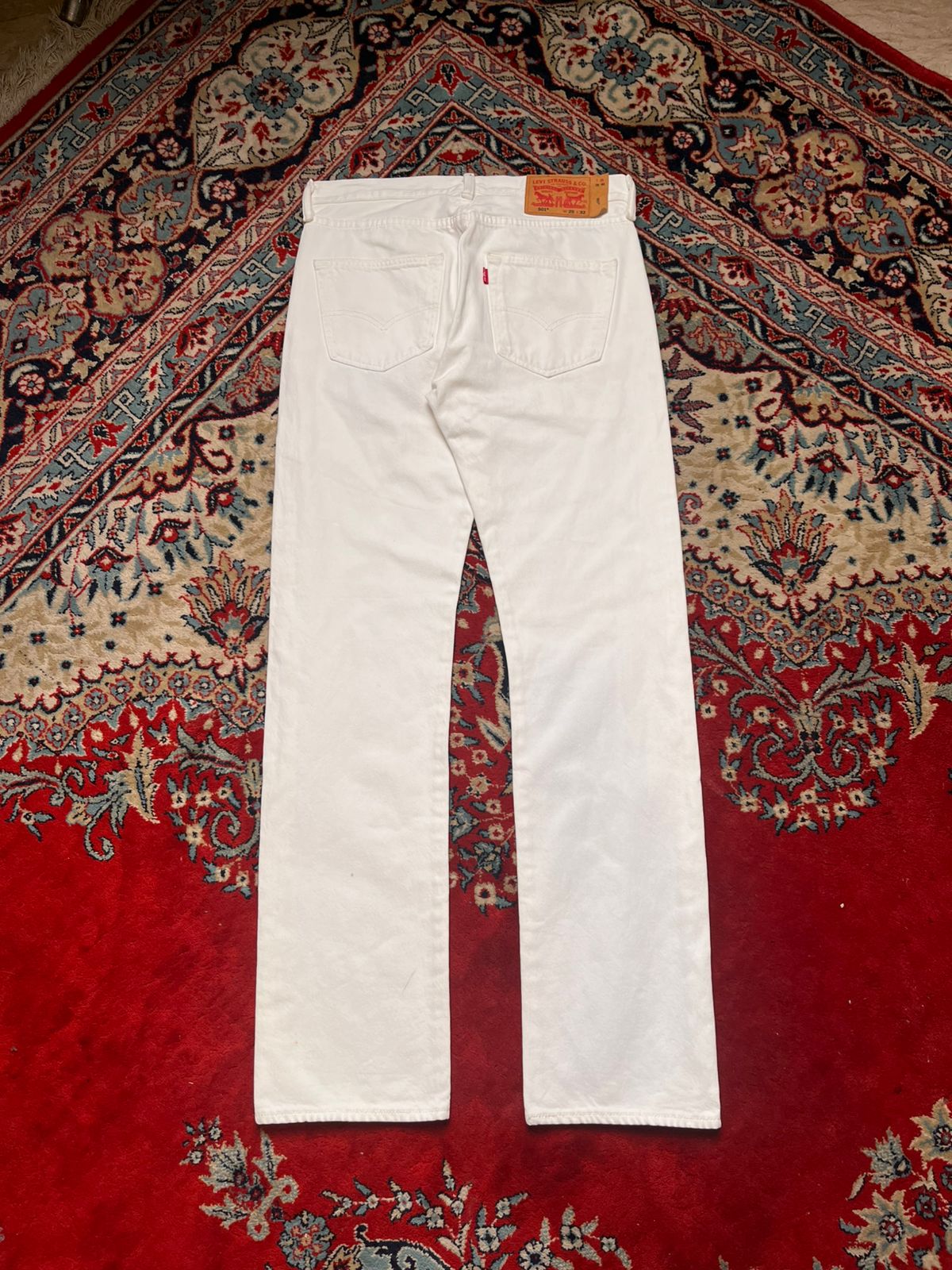 LEVI’S 501 Original White Straight Fit Denim  PANTS - 30