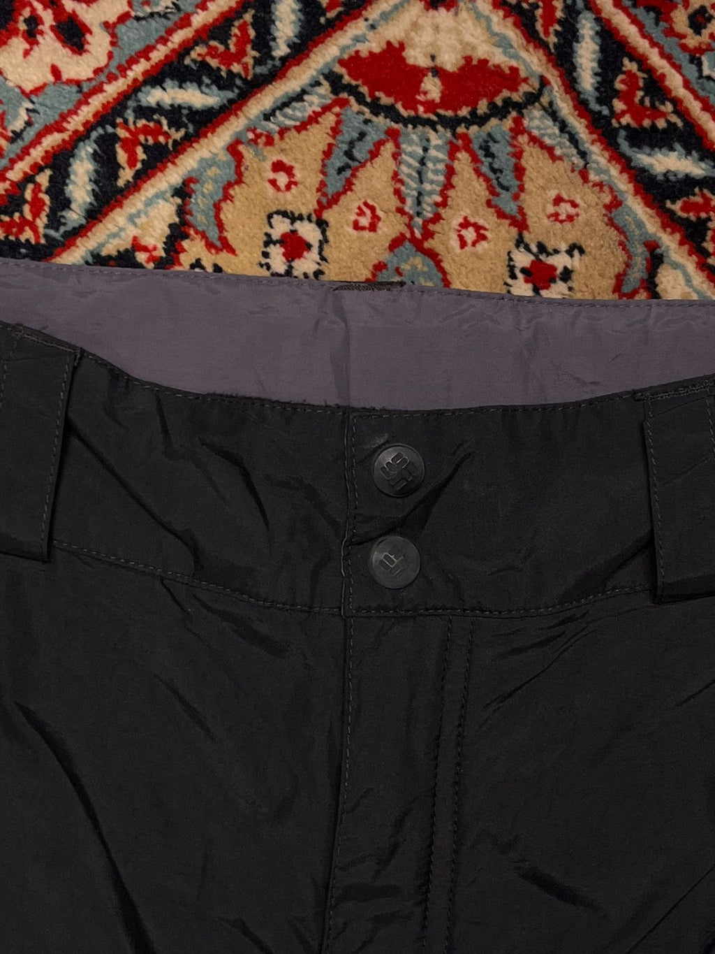 COLUMBIA Omni-Tech Waterproof Black Cargo PANTS - 36