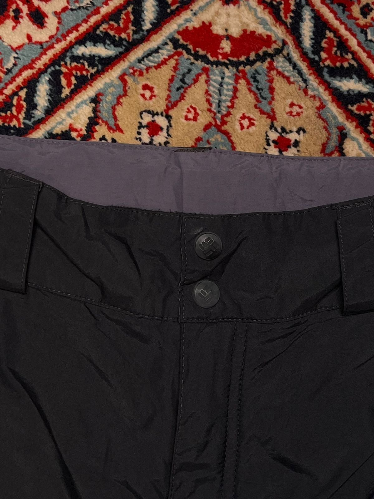 COLUMBIA Omni-Tech Waterproof Black Cargo PANTS - 36
