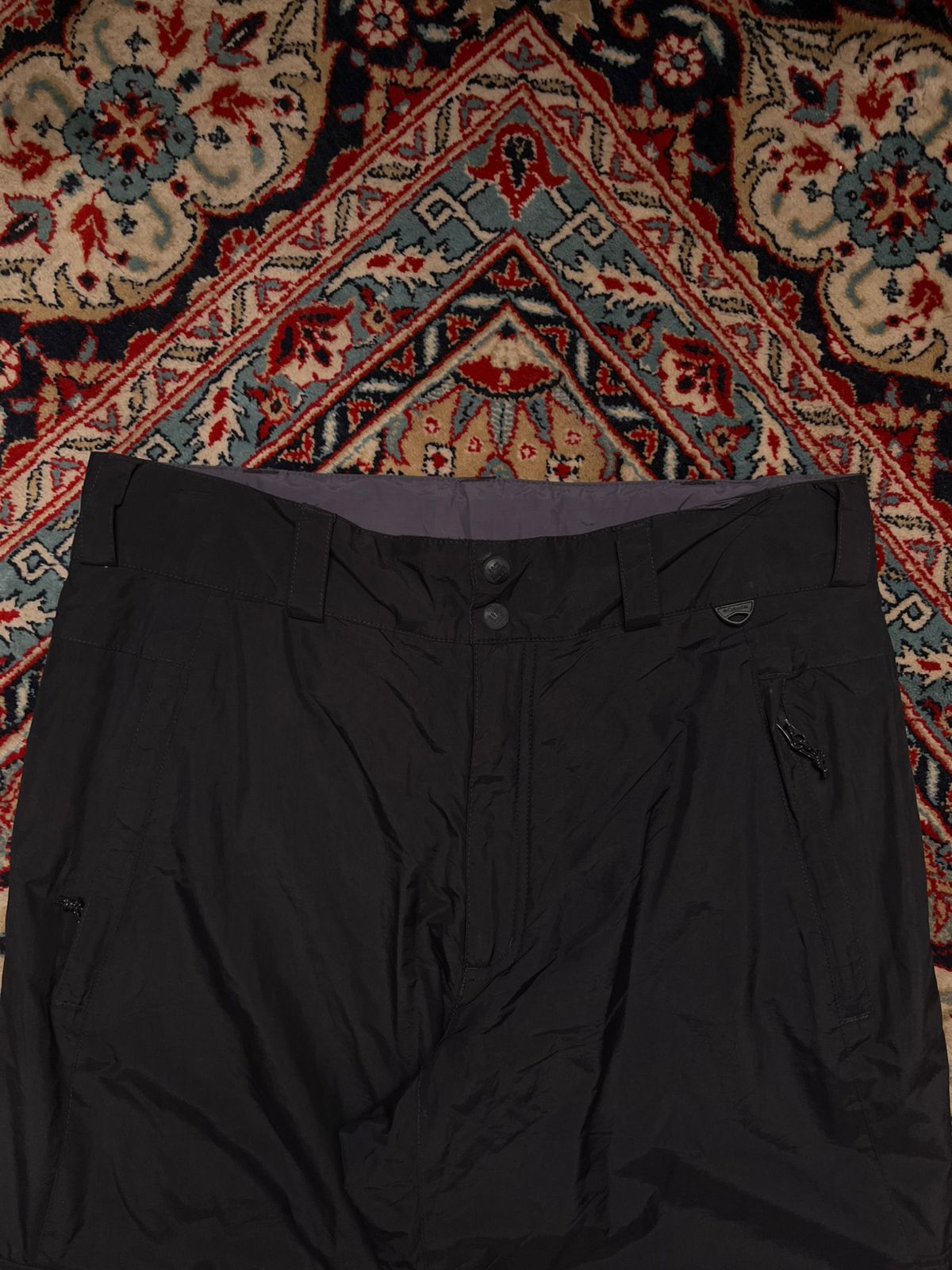 COLUMBIA Omni-Tech Waterproof Black Cargo PANTS - 36