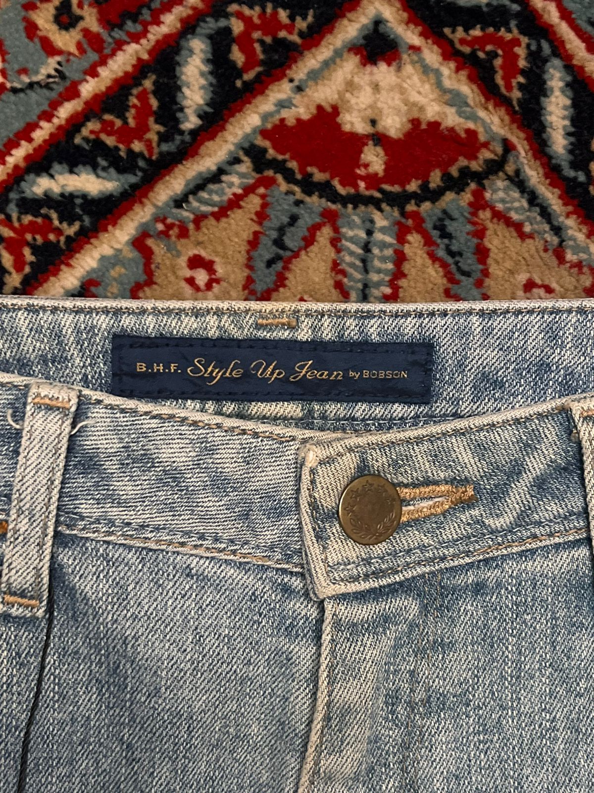 BOBSON Light Wash Denim High Waisted Bootcut Jeans