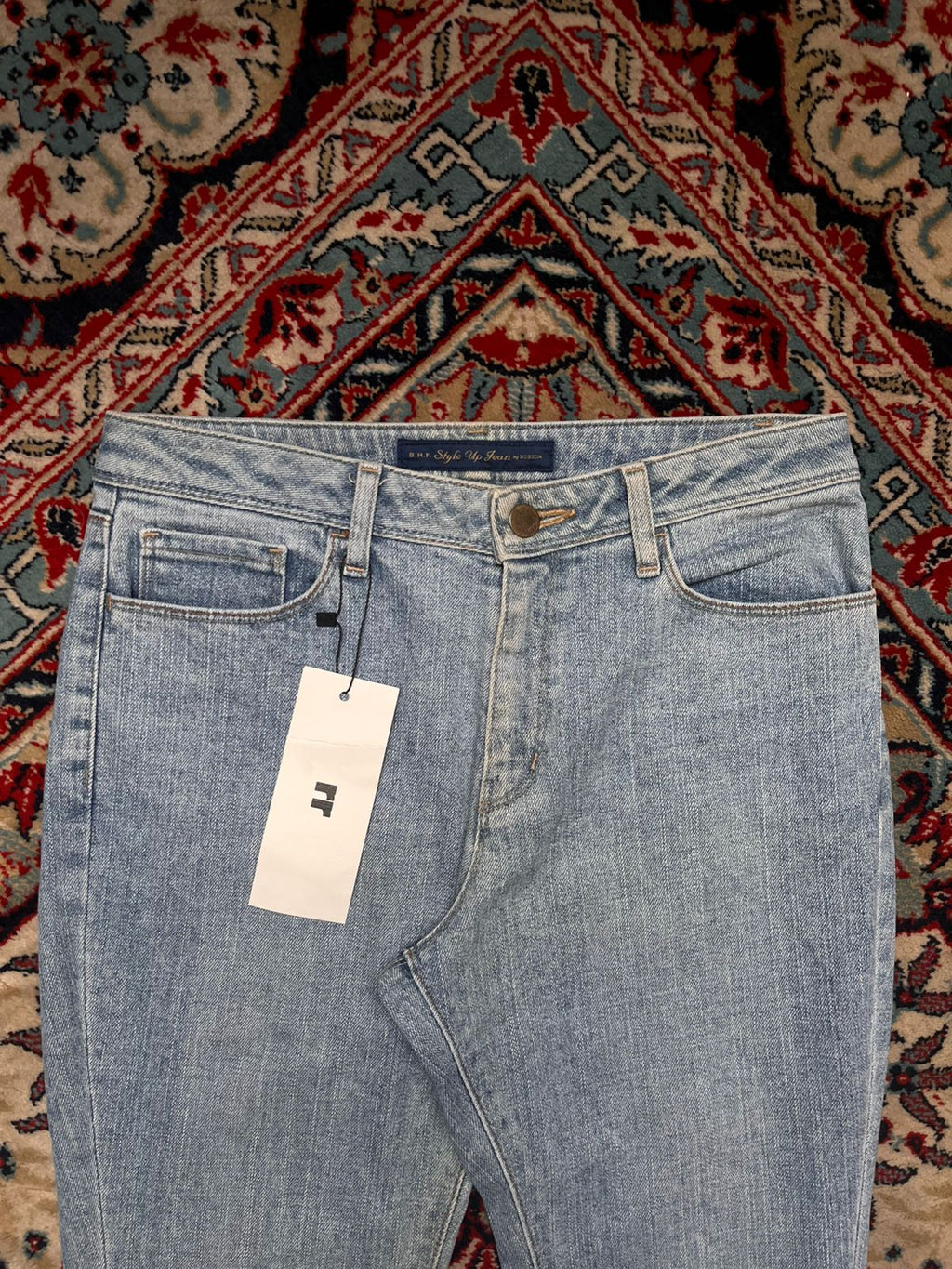 BOBSON Light Wash Denim High Waisted Bootcut Jeans