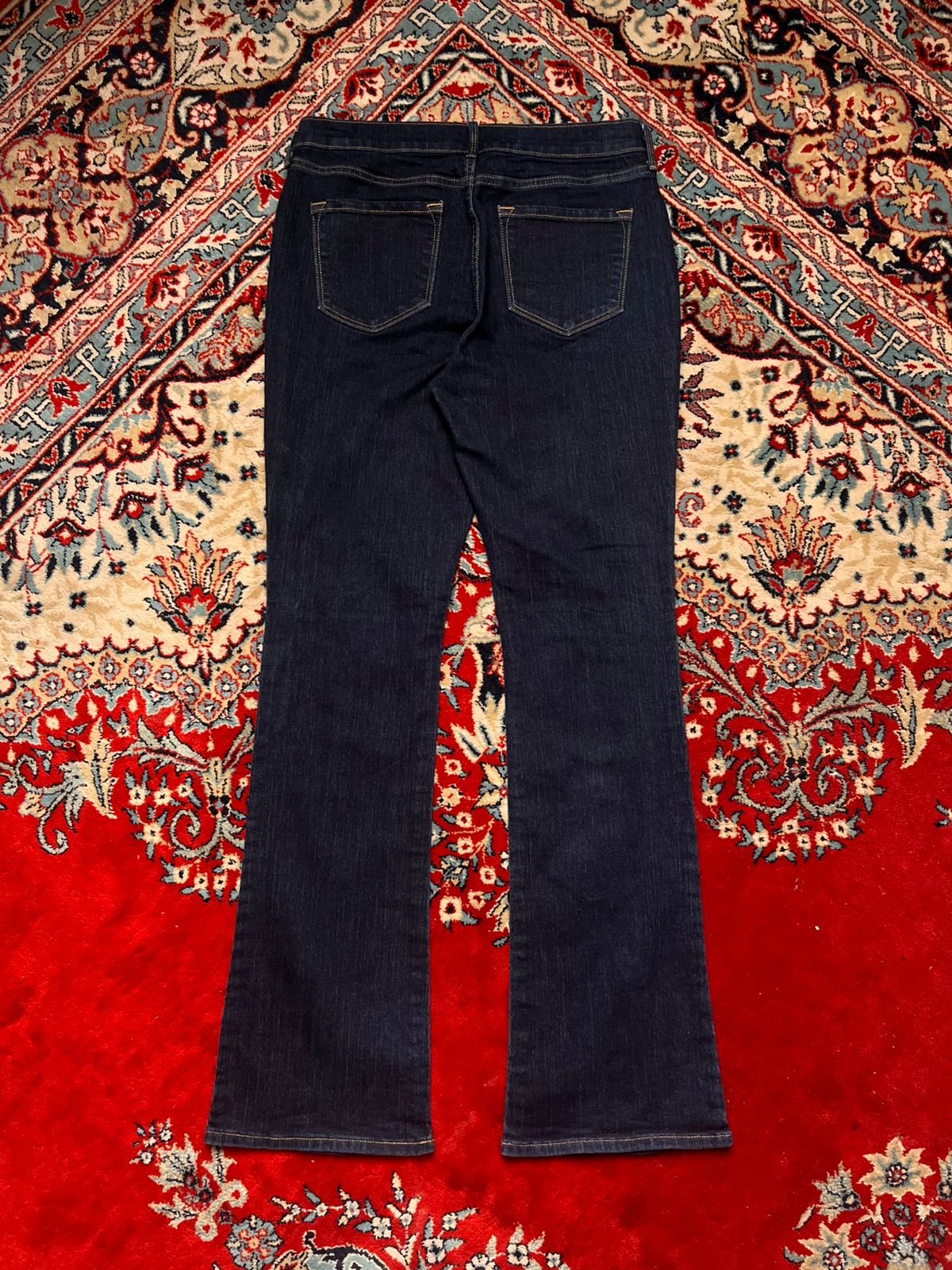 OLD NAVY CURVY DARK WASH MID RISE BOOTCUT JEANS