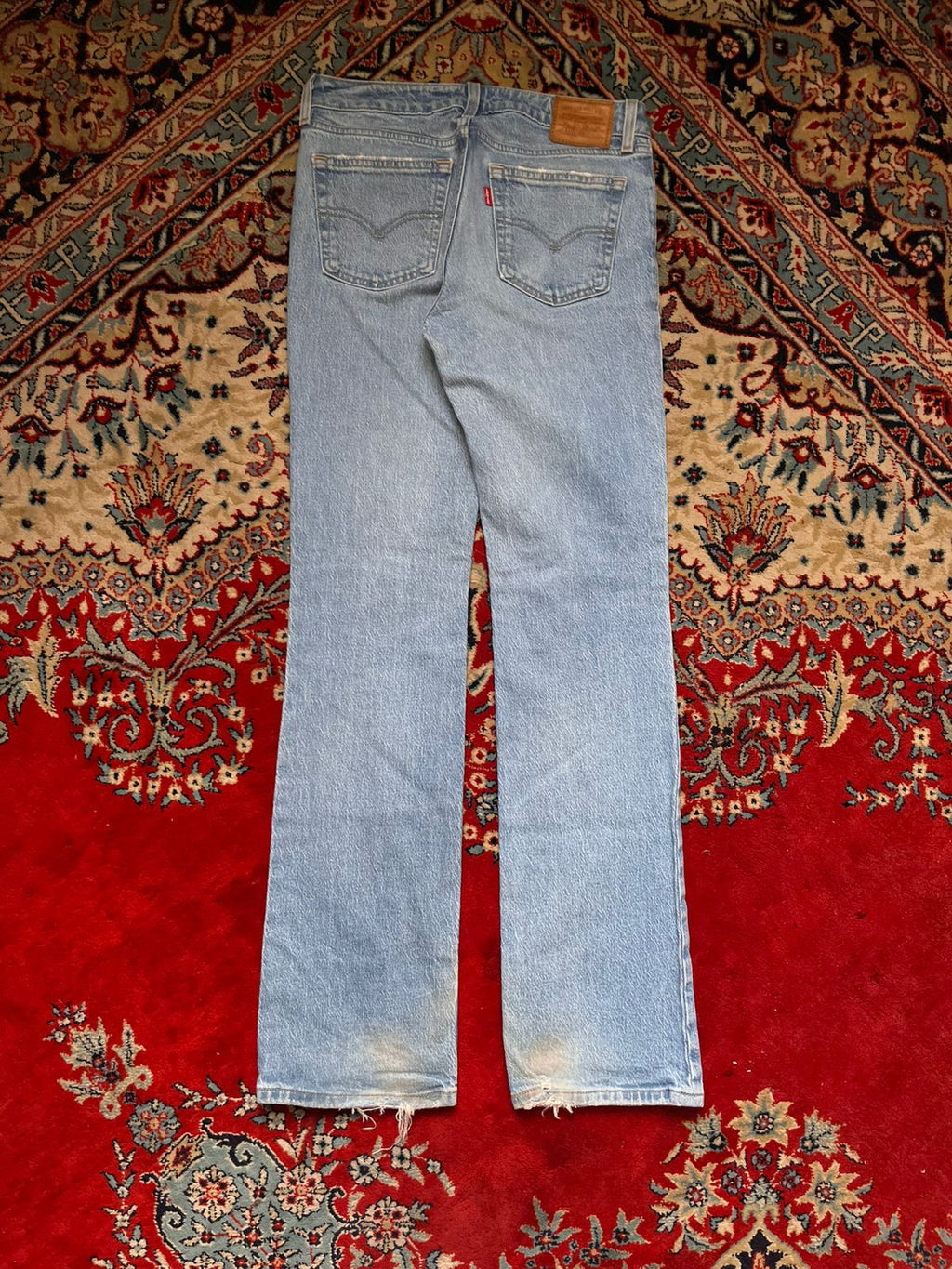 LEVI'S PREMIUM Low Pitch BootCUT Light Wash Denim Jeans