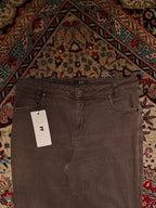 JOY Brown Straight FIT Embellished Pocket WOMEN JEANS