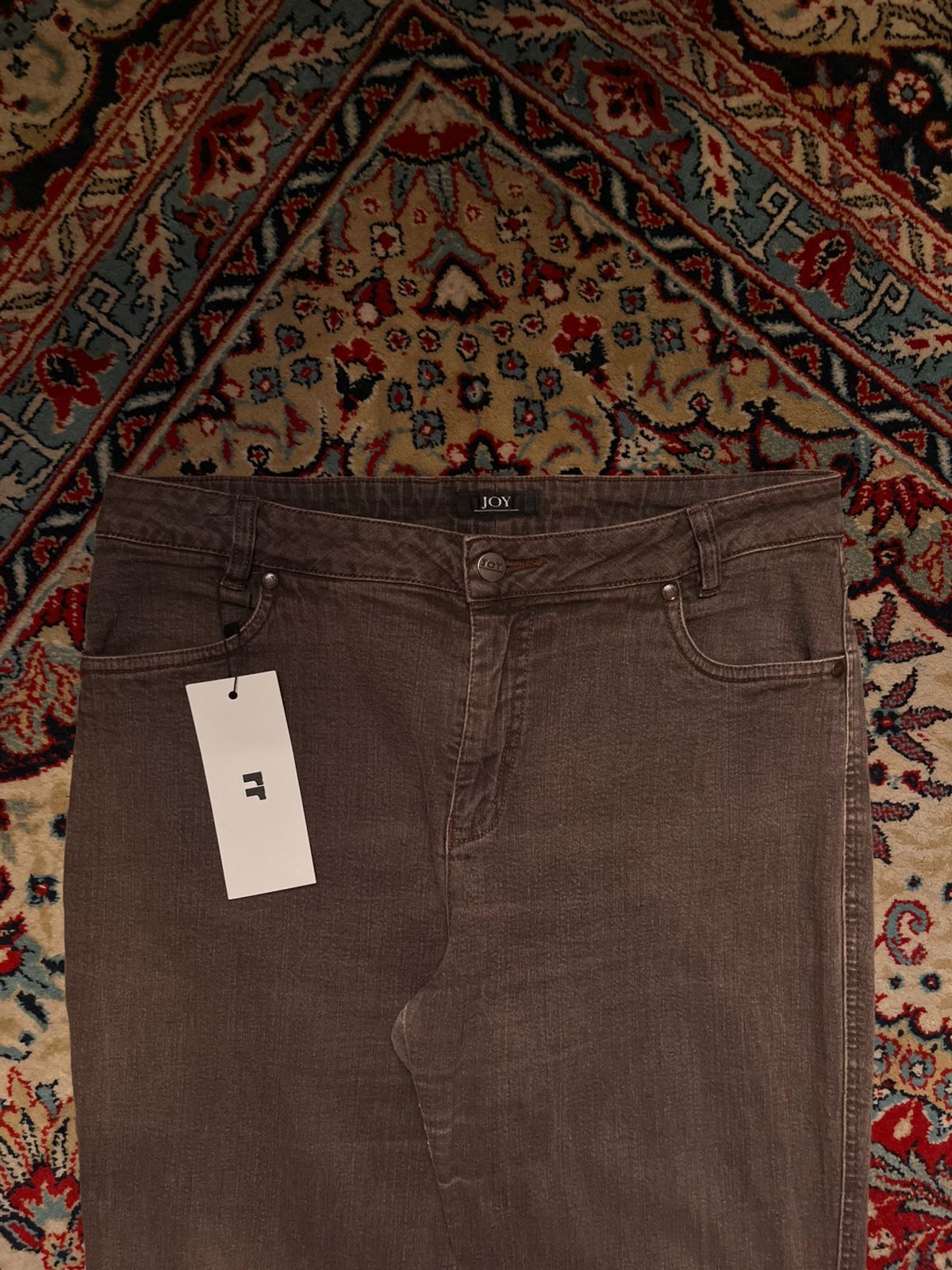 JOY Brown Straight FIT Embellished Pocket WOMEN JEANS