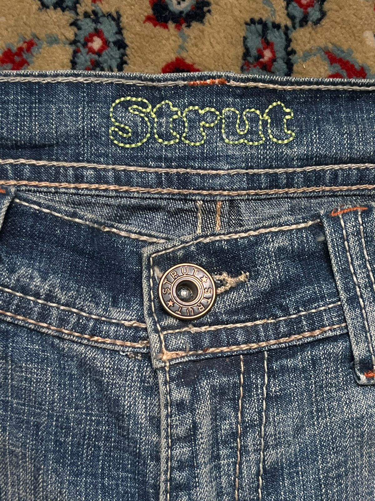 Vintage Strut HEAVYWEIGHT Bootcut Whiskered Faded JEANS