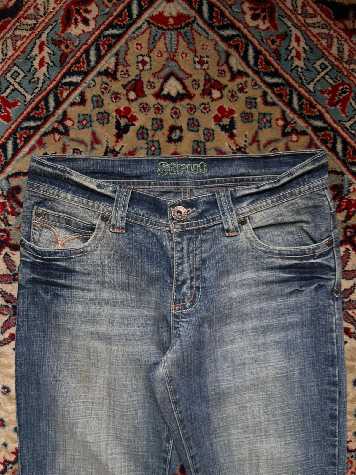 Vintage Strut HEAVYWEIGHT Bootcut Whiskered Faded JEANS
