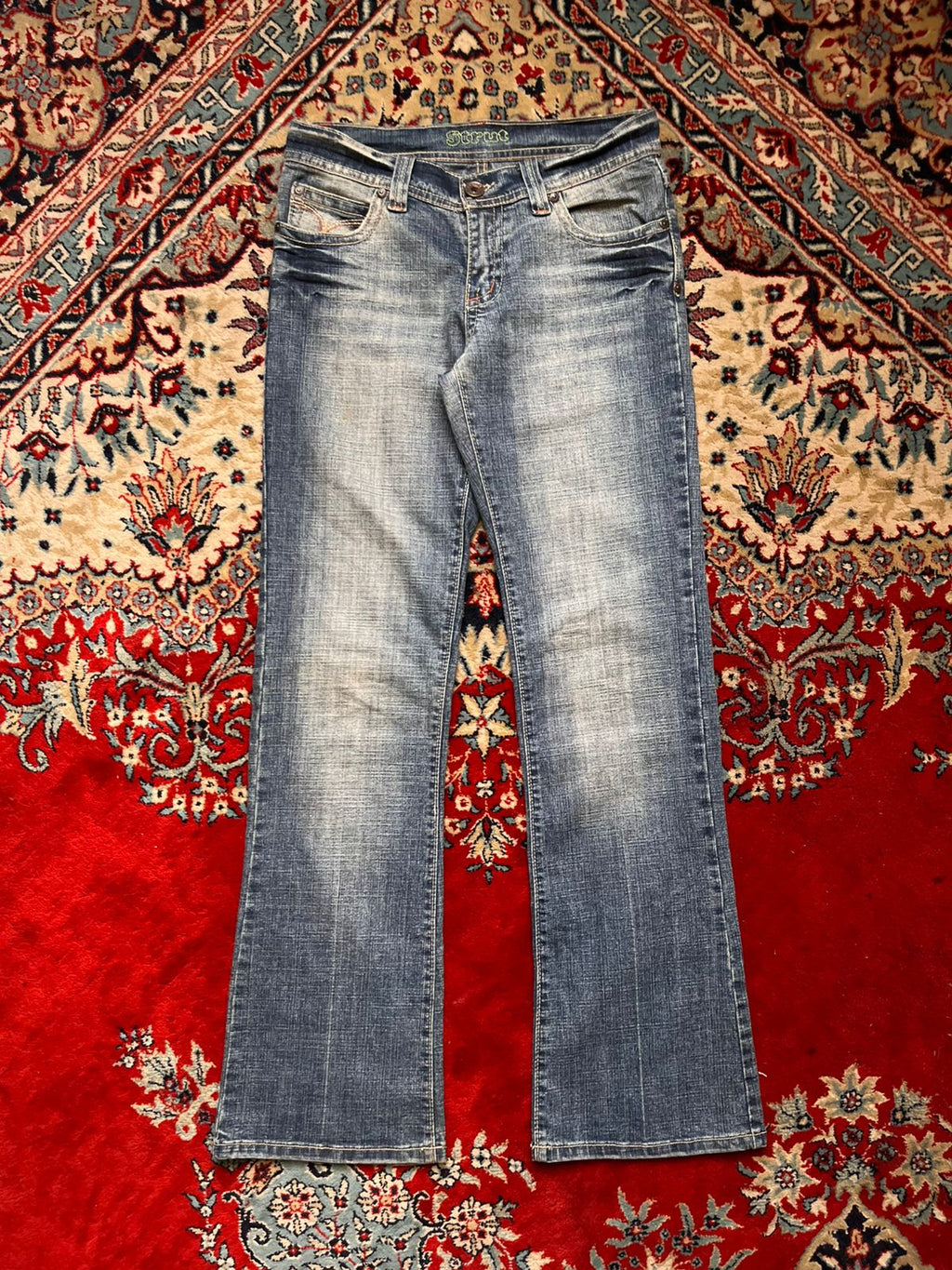 Vintage Strut HEAVYWEIGHT Bootcut Whiskered Faded JEANS