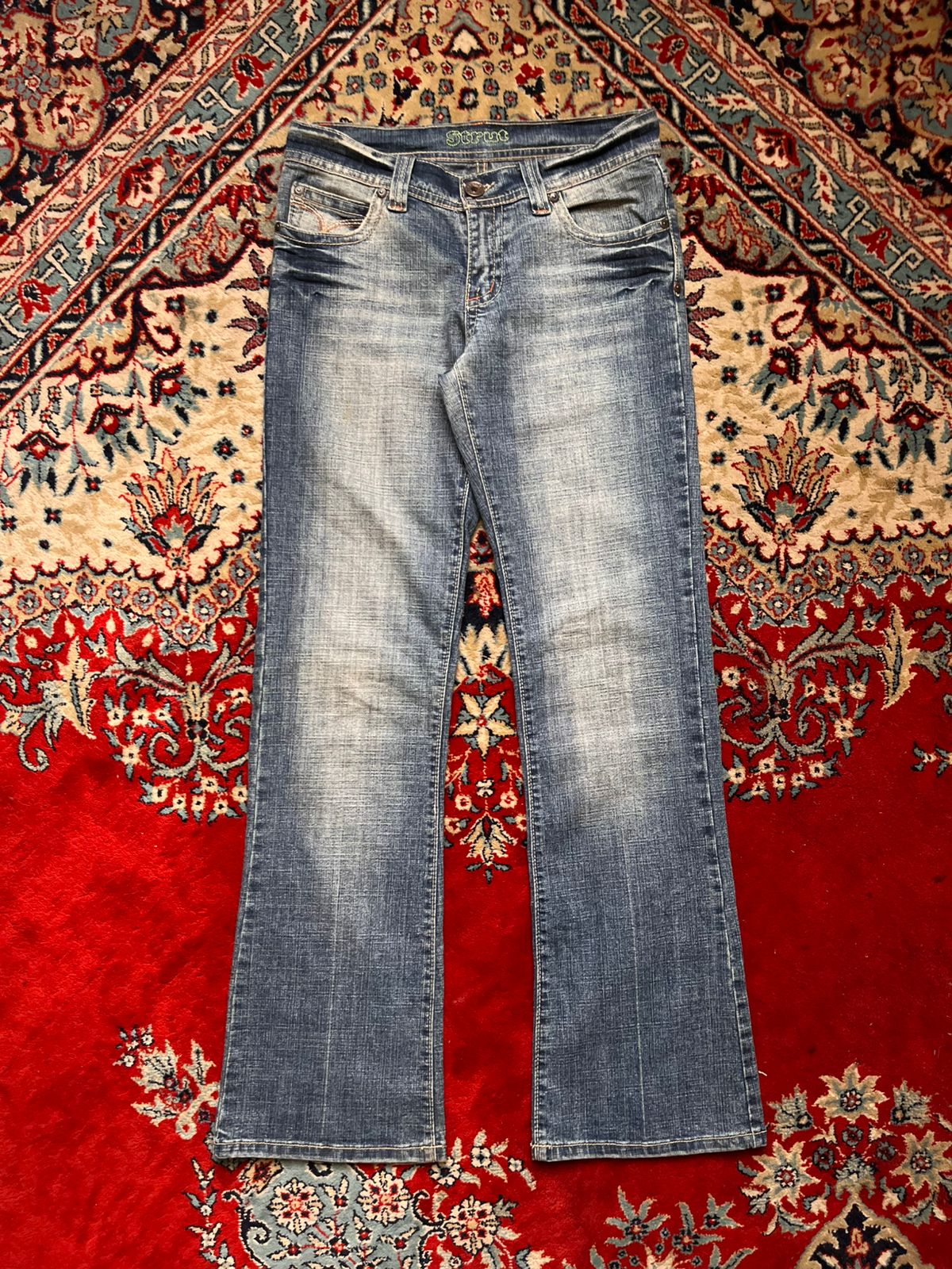 Vintage Strut HEAVYWEIGHT Bootcut Whiskered Faded JEANS
