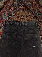 Firetrap London Black Acid Wash MOM JEANS