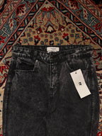 Firetrap London Black Acid Wash MOM JEANS