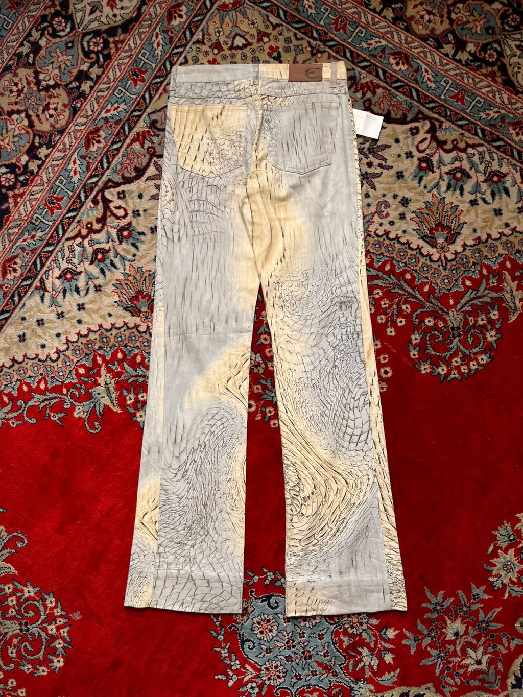 Just Cavalli by Roberto Cavalli Vintage Snake Skin Graphic Print JEANS