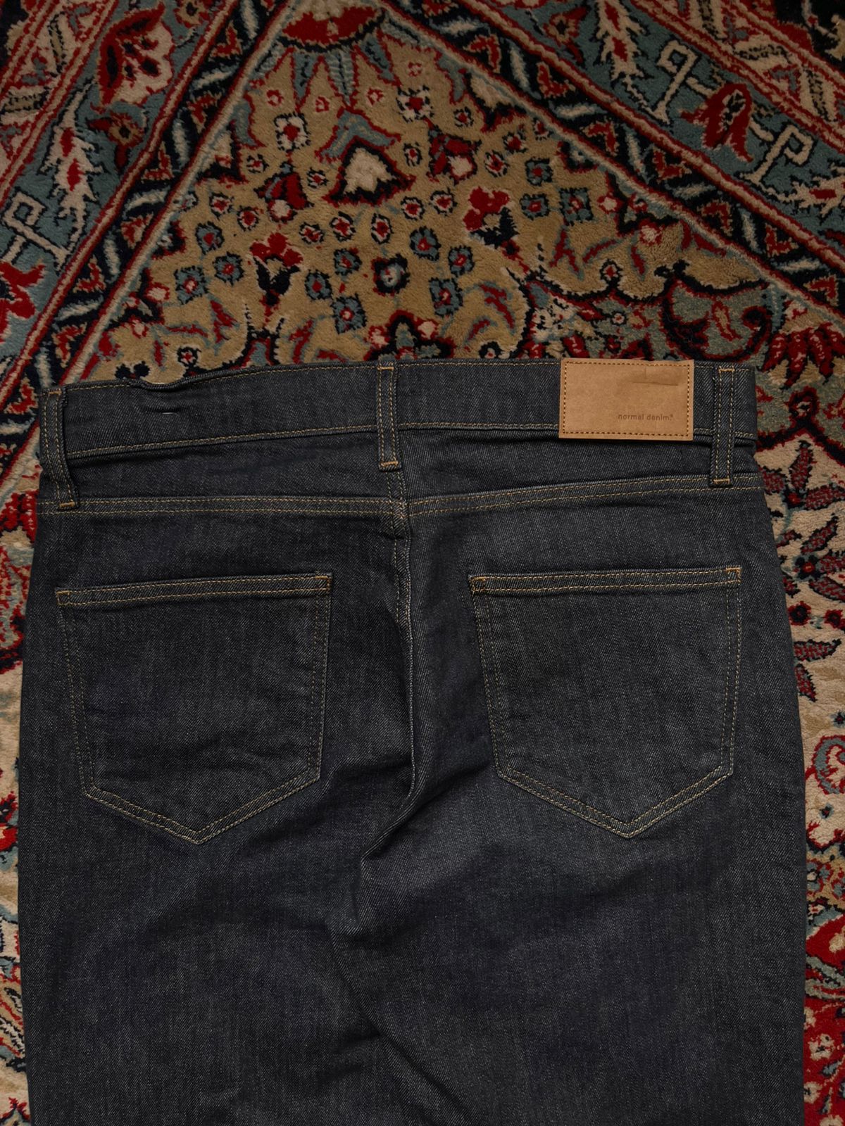 CELIO Dark Wash Straight Fit Denim PANTS - 32