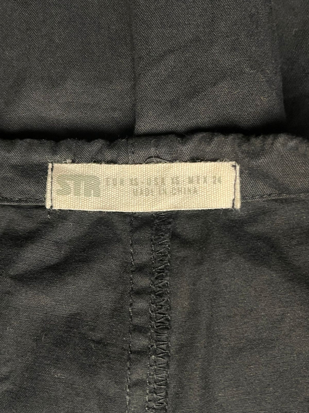 STRADIVARIUS Black Baggy Techwear Cargo PANTS - 36