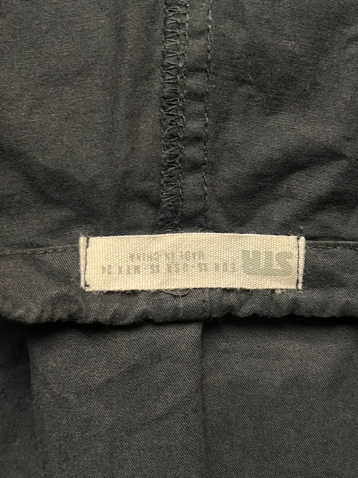 STRADIVARIUS Black Baggy Techwear Cargo PANTS - 36