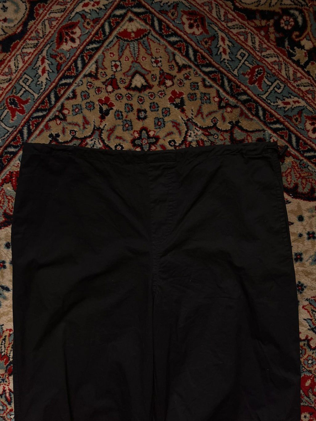 STRADIVARIUS Black Baggy Techwear Cargo PANTS - 36