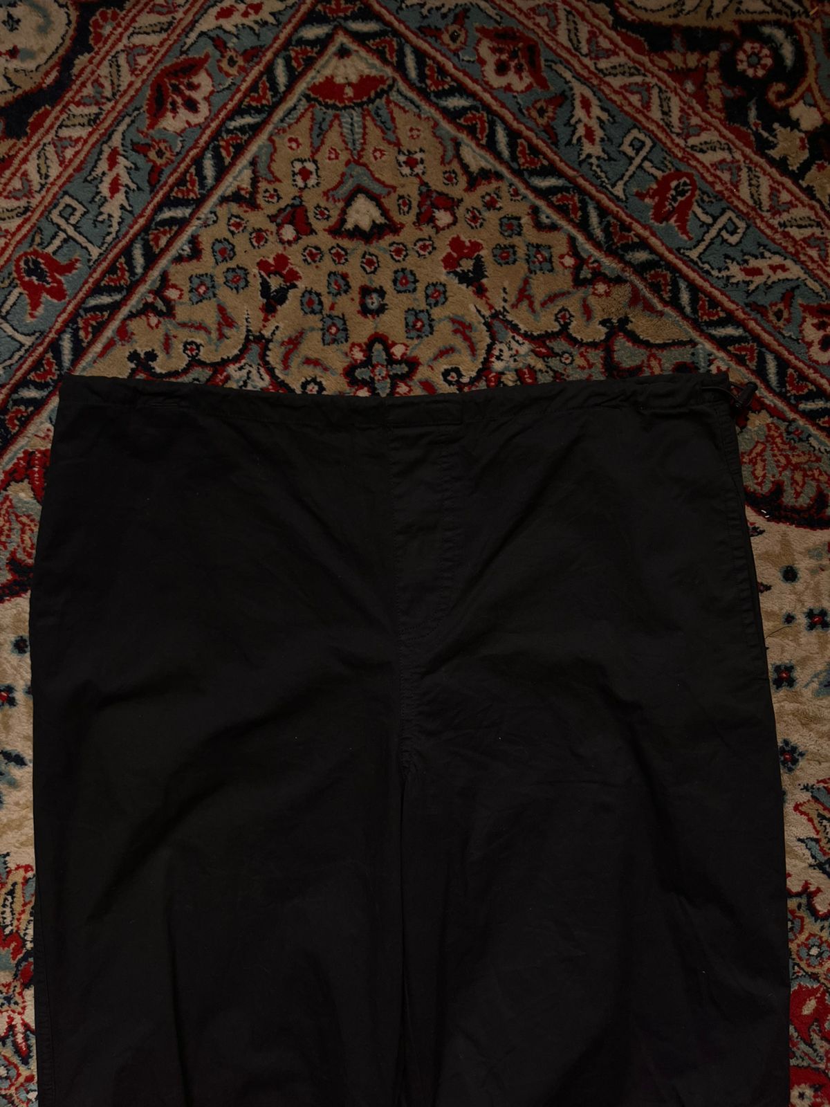 STRADIVARIUS Black Baggy Techwear Cargo PANTS - 36
