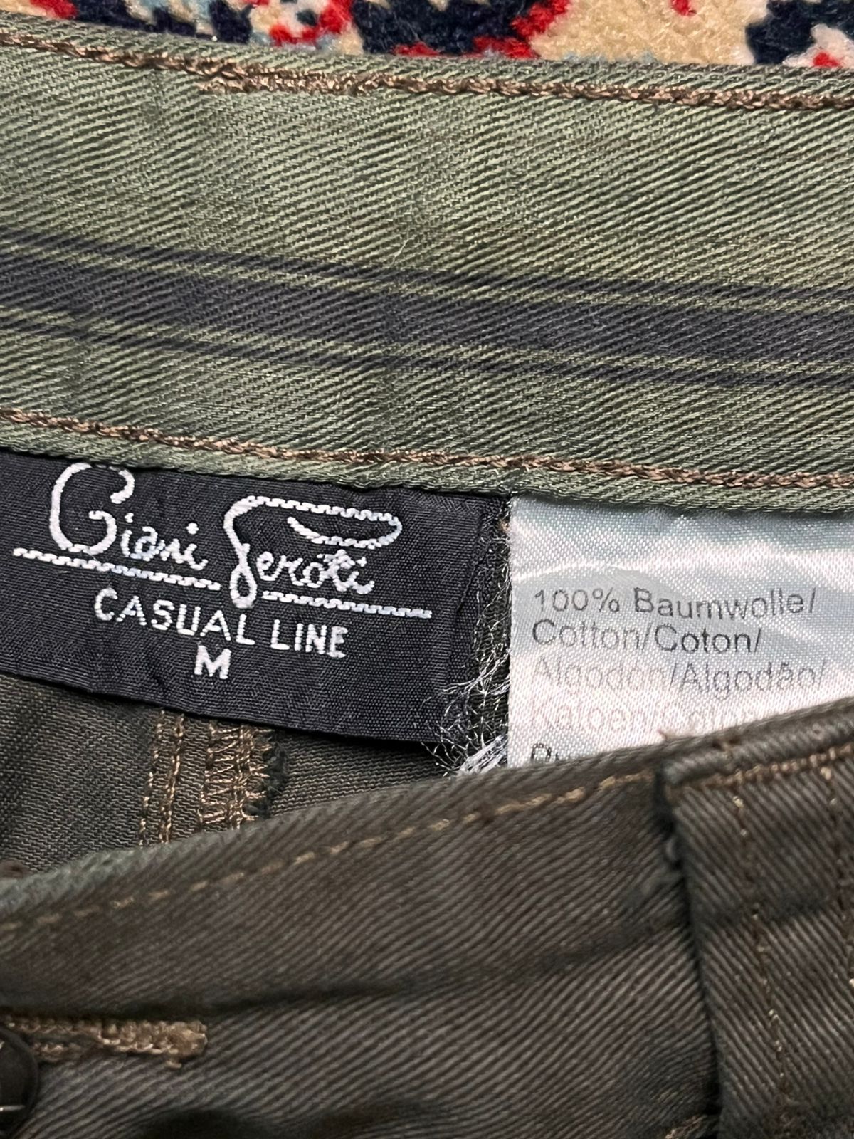 GIANI FEROTI Casual Line Olive Green Cargo PANTS - 34