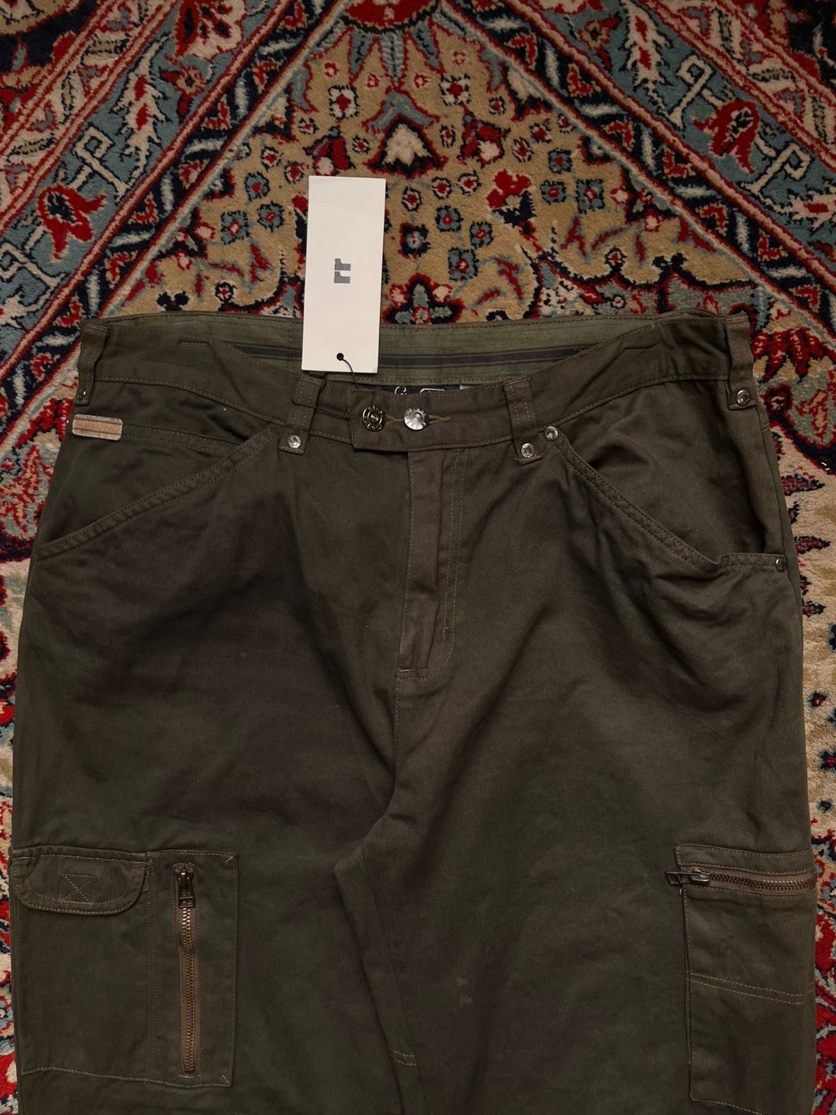 GIANI FEROTI Casual Line Olive Green Cargo PANTS - 34