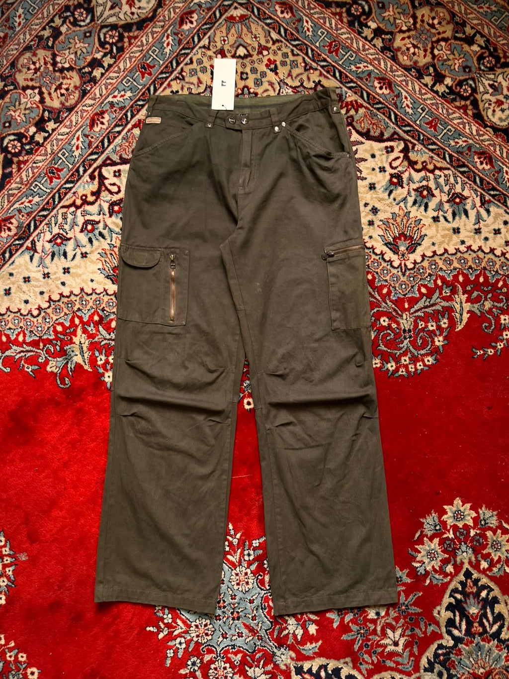 GIANI FEROTI Casual Line Olive Green Cargo PANTS - 34