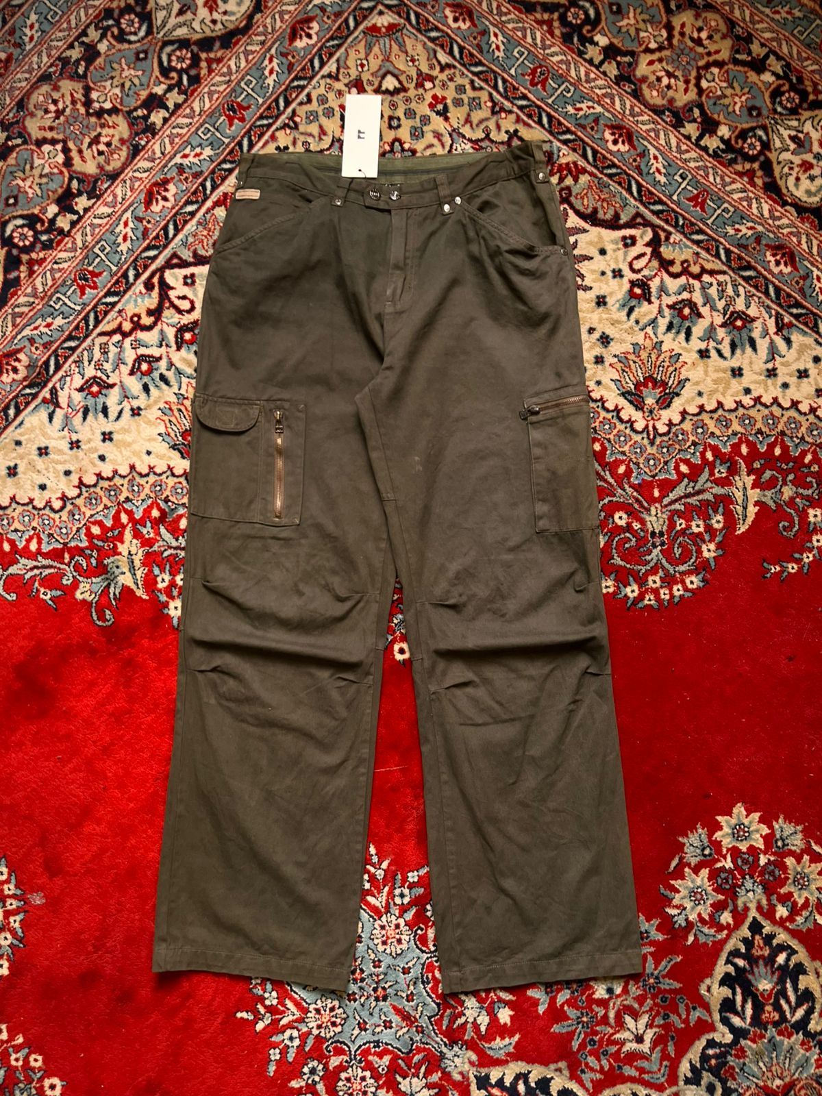 GIANI FEROTI Casual Line Olive Green Cargo PANTS - 34