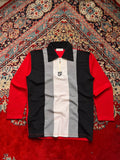 DANPOL TONY CLUB COLORBLOCK QUARTER ZIP KNIT POLO SHIRT - M