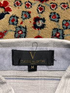 CLAUDIO VALENTINO PARIS STRIPED POLO SHIRT